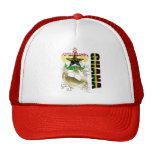 Flag of Ghana grunge logo gifts Mesh Hats