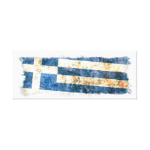 Flag of Greece Canvas Prints