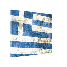 Flag of Greece Gallery Wrapped Canvas