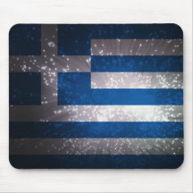 Flag of Greece Mouse Pads