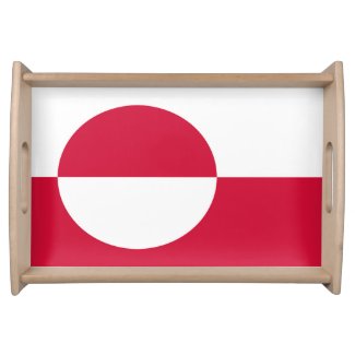 Flag of Greenland Service Tray