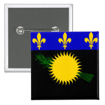 Flag of Guadeloupe Buttons