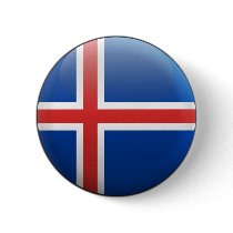 Flag of Iceland Buttons