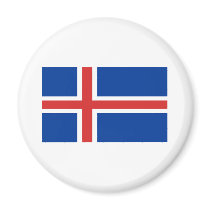 Flag of Iceland Fridge Magnets