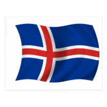 Flag of Iceland postcards