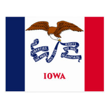Flag of Iowa Post Card