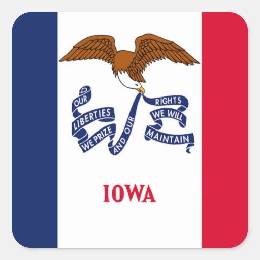 Flag of Iowa Stickers