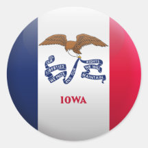 Flag of Iowa Stickers
