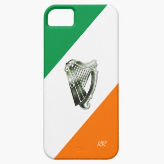 Flag of Ireland Green Chrome Harp iPhone 5 Case