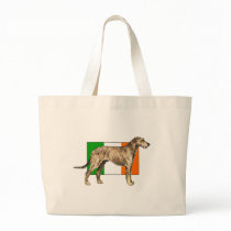 Flag of Ireland Irish wolfhound Gear Tote Bags