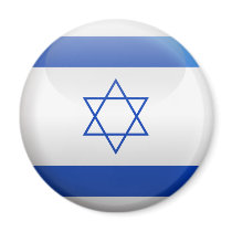 Flag of Israel Refrigerator Magnet