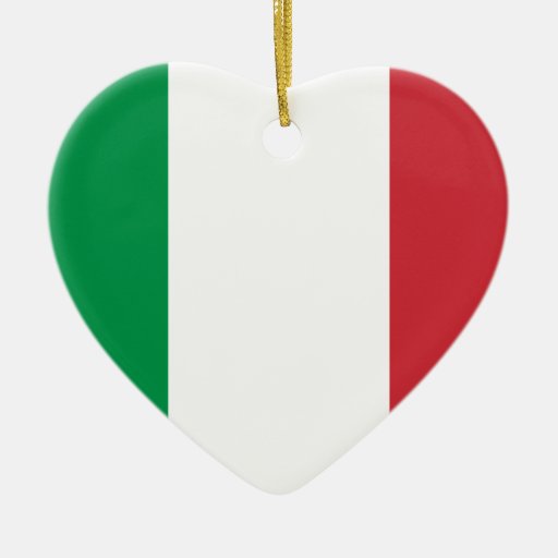 Flag of Italy Christmas Tree Ornaments