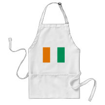 FLAG OF IVORY COAST APRONS