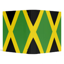 Flag of Jamaica 3 Ring Binders