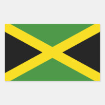 Flag of Jamaica Rectangular Sticker