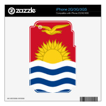 Flag of Kiribati Decal For iPhone 3GS