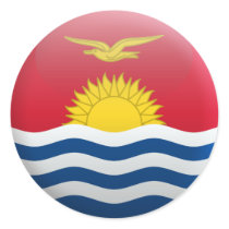 Flag of Kiribati Round Stickers