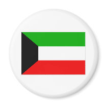 Flag of Kuwait magnets by NationalPrideTees Flag of Kuwait magnets