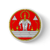 FLAG OF LAOS THREE HEAD ELEPHANT PINBACK BUTTON