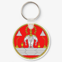 FLAG OF LAOS THREE HEAD ELEPHANT keychains by flaguniverse FLAG OF LAOS THREE HEAD ELEPHANT keychains