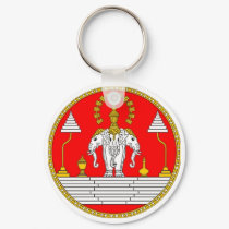 FLAG OF LAOS THREE HEAD ELEPHANT keychains by flaguniverse FLAG OF LAOS THREE HEAD ELEPHANT keychains