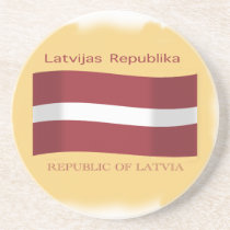 Flag of Latvia Coaster