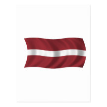 Flag of Latvia Postcards