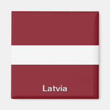 Flag of Latvia Refrigerator Magnets