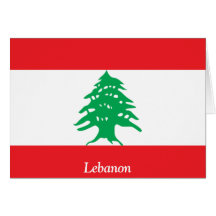 Flag of Lebanon Card