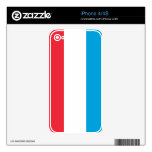 Flag of Luxembourg iPhone 4S Skin