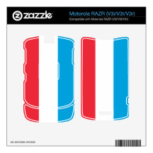 Flag of Luxembourg Skin For Motorola RAZR