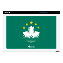Flag of Macau Skin For 17" Laptop