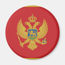 Flag of Montenegro Fridge Magnets