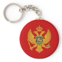 Flag of Montenegro Key Chains