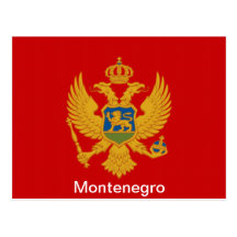 Flag of Montenegro Post Card