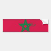 Flag of Morocco Bumper Stickers