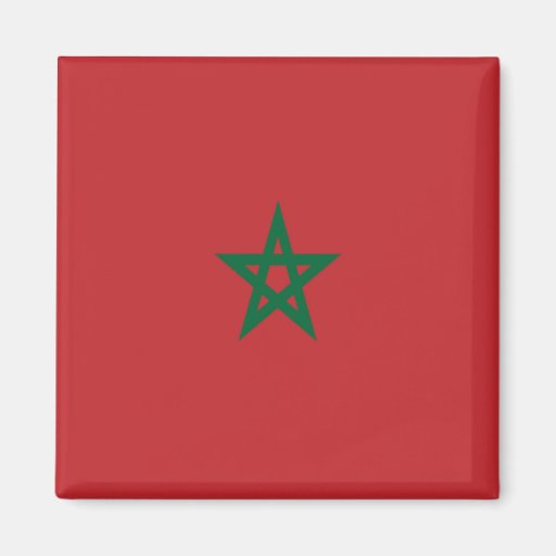 Flag of Morocco Refrigerator Magnet