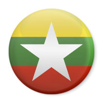 Flag of Myanmar Fridge Magnets