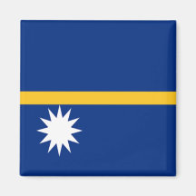Flag of Nauru Fridge Magnet
