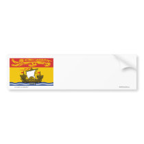 Flag of New Brunswick, Canada bumper stickers