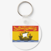 Flag of New Brunswick, Canada keychains