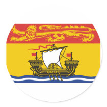 Flag of New Brunswick, Canada stickers by Vexillophile Flag of New Brunswick, Canada stickers
