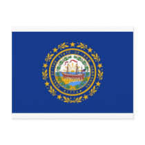 FLAG OF NEW HAMPSHIRE postcards
