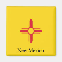 Flag of New Mexico Fridge Magnet