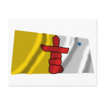 Flag of Nunavut, Canada Post Card
