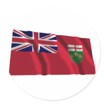 Flag of Ontario, Canada stickers by Vexillophile Flag of Ontario, Canada stickers