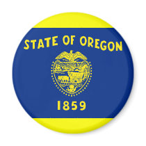 Flag of Oregon Fridge Magnets