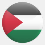 Flag of Palestine Round Sticker