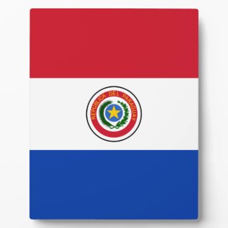 Flag of Paraguay Display Plaque
