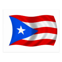 Flag of Puerto Rico postcards
